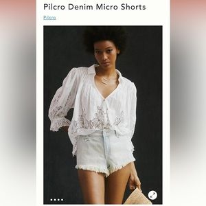 BNWT-Anthropologie Pilcro Denim Shorts